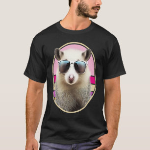 Opossum Retro Outfit Cool Animal Eat Trash Possum  T-Shirt