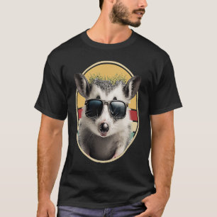 Opossum Retro Outfit Cool Animal Eat Trash Possum T-Shirt