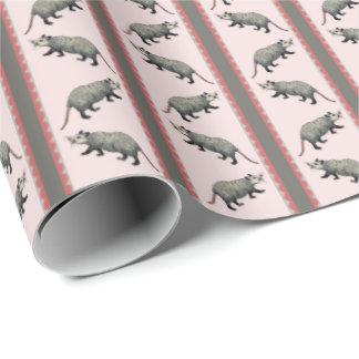 Opossum Stripe Wrapping Paper