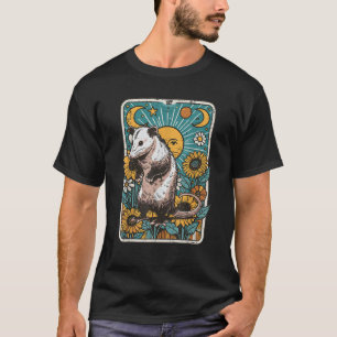 Opossum Tarot Possum Witchcraft Goth Occult Women T-Shirt