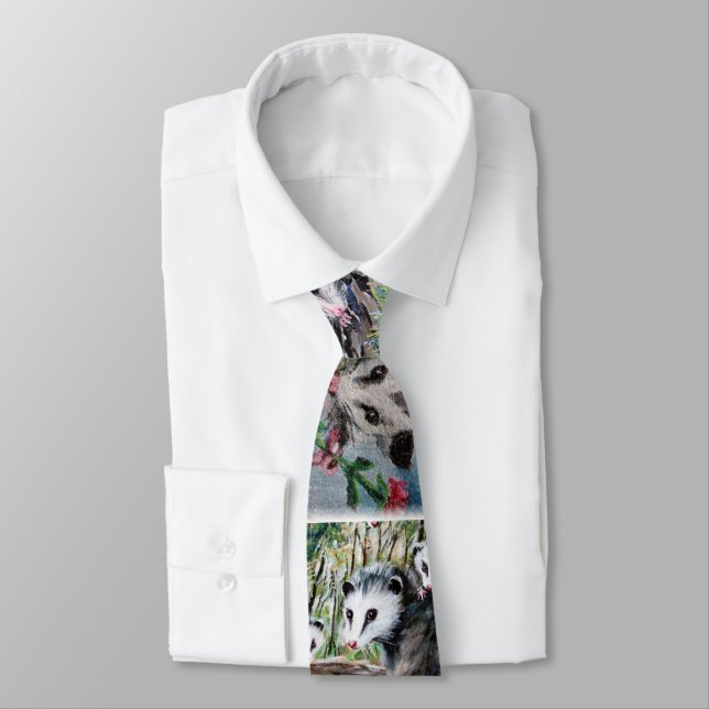 Opossums Galore Tie (Tied)