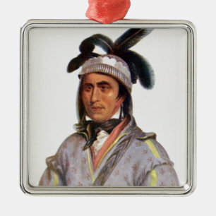 Opothle-Yoholo, a Creek Chief Metal Ornament
