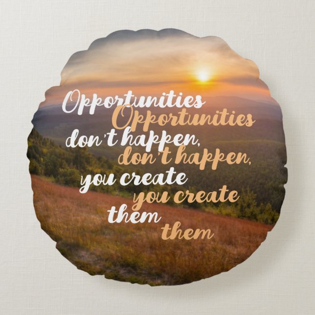 Opportunities Quote Cushion (Front)
