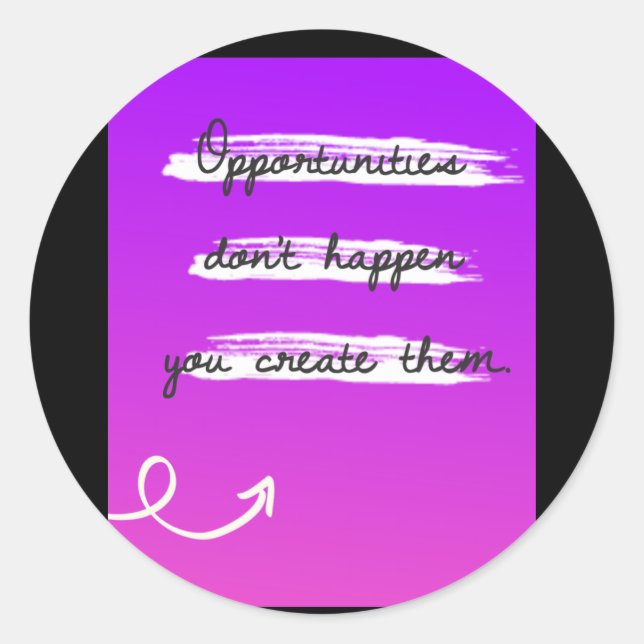 Opportunities Sticker  (Front)