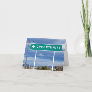 Opportunity Blank Card