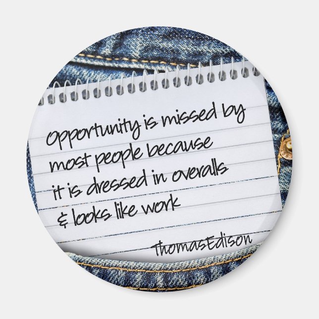 Opportunity Inspirational Magnet (Front)