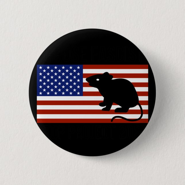 Oppose Fascism  6 Cm Round Badge (Front)