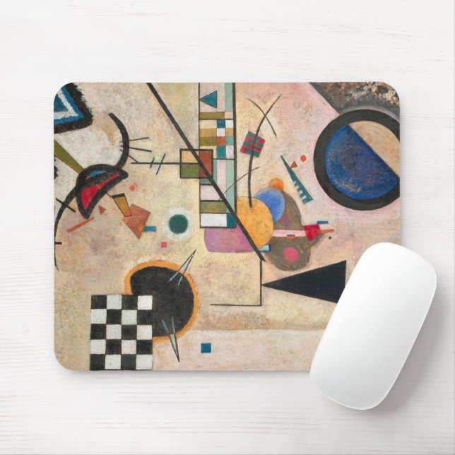 Opposing Accords, 1924 by Wassily Kandinsky Mouse Pad (With Mouse)