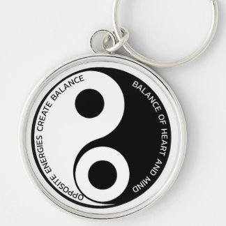 Opposite Energies, Create Balance Yin Yang Key Ring