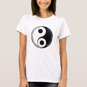 Opposite Energies, Create Balance Yin Yang T-Shirt