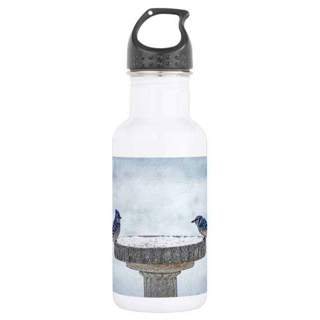 Opposite Sides Painterly 532 Ml Water Bottle (Front)