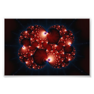 Opposites Attract - Fractal Art Photo Print