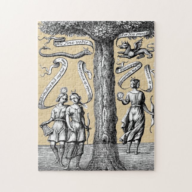 Opposites United by Conjunction in Alchemy Jigsaw Puzzle (Vertical)