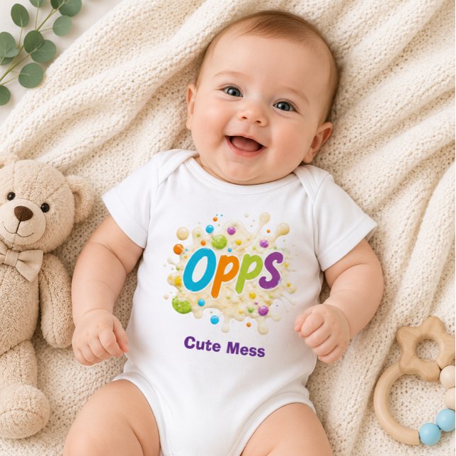 Opps! Cute Mess Baby Bodysuit (Creator Uploaded)