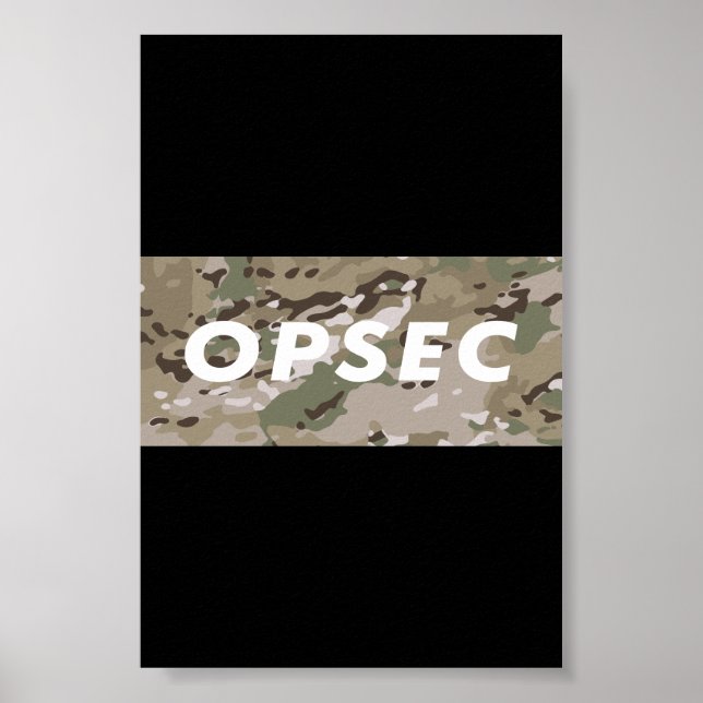 OPSEC - Operations Security Poster (Front)
