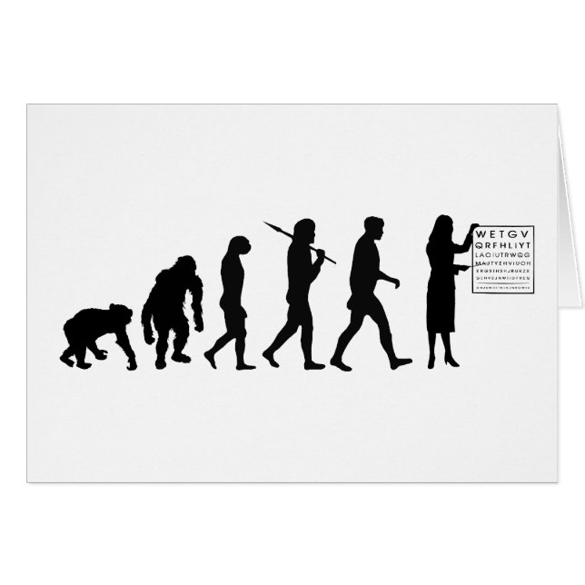 Optemetrist Optical Eye Doctor Evolution Eye Chart (Front Horizontal)