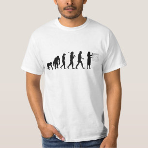 Optemetrist Optical Eye Doctor Evolution Eye Chart T-Shirt