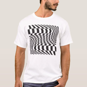 Optic Curve Grid T-Shirt