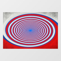 Optic Rings - Red Blue Window Decal