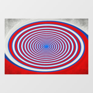 Optic Rings - Red Blue Window Decal