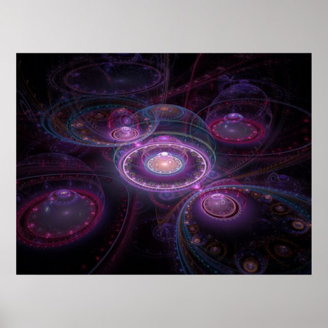 Optical Art 3D Grand Julian Fractal 05 Poster (Front)