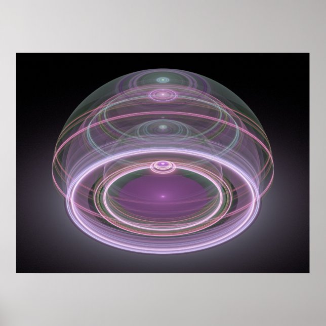 Optical Art 3D Grand Julian Fractal 08 Poster (Front)