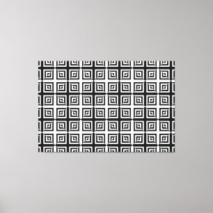 optical diamonds wrapped canvas