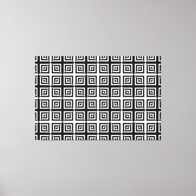 optical diamonds wrapped canvas (Front)