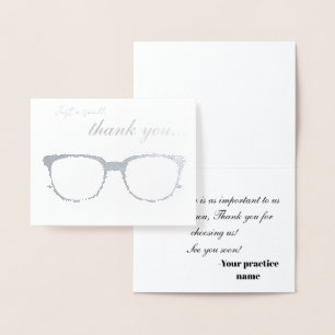 Optical Eyeglass Thank you cards