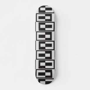 Optical Grid Illusion Skateboard