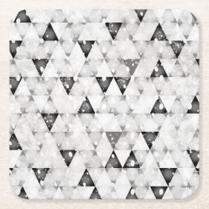 Optical I Square Paper Coaster