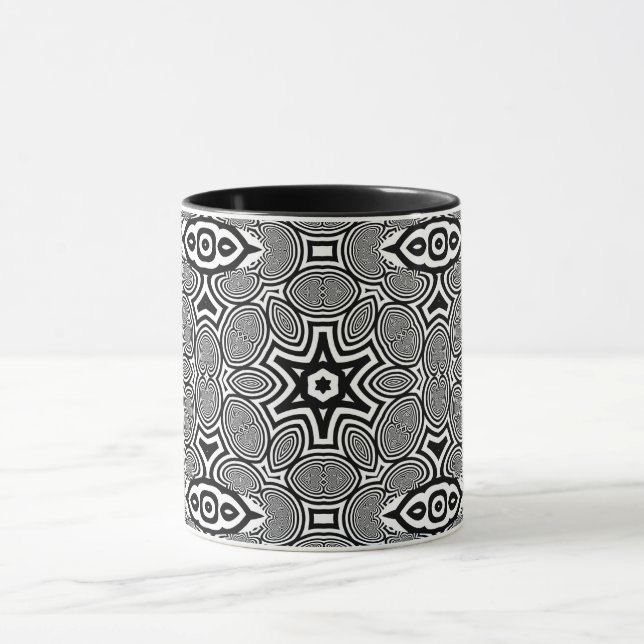 Optical Illusion 12 Abstract Design Mug (Center)