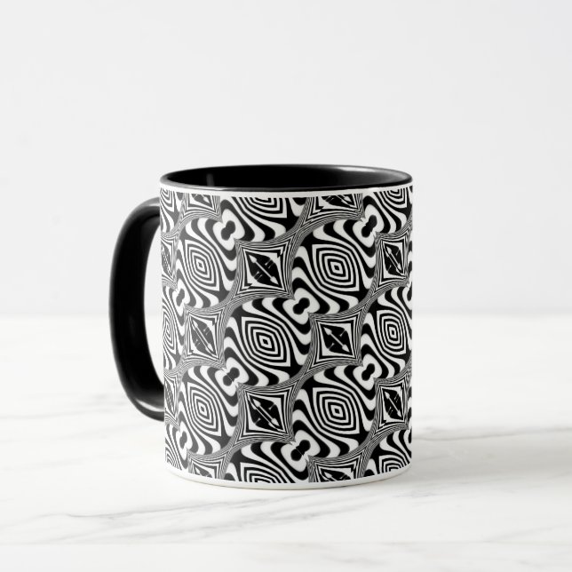 Optical Illusion 15 Abstract Design Mug (Front Left)