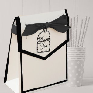 Optical Illusion 2D Comic Style Thank You Favour Box