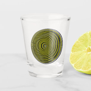 Optical illusion 3D double side take a lemon shot Glass