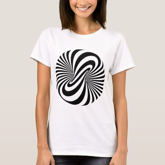 Optical Illusion 3D Spiral T-Shirt (Front)