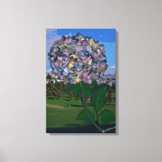 Optical Illusion: A Flower Grows in Dolores Park Canvas Print