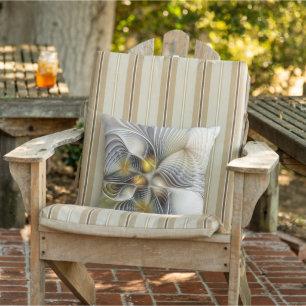 Optical Illusion Abstract 3D Fractal With Depth Cushion