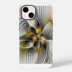 Optical Illusion Abstract 3D Fractal With Depth iPhone 14 Case