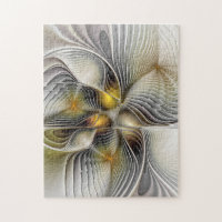 Optical Illusion Abstract 3D Fractal With Depth