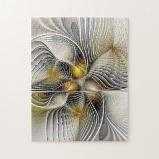 Optical Illusion Abstract 3D Fractal With Depth Jigsaw Puzzle
