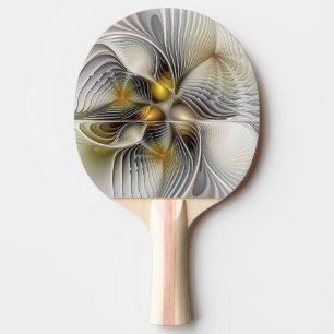 Optical Illusion Abstract 3D Fractal With Depth Ping Pong Paddle