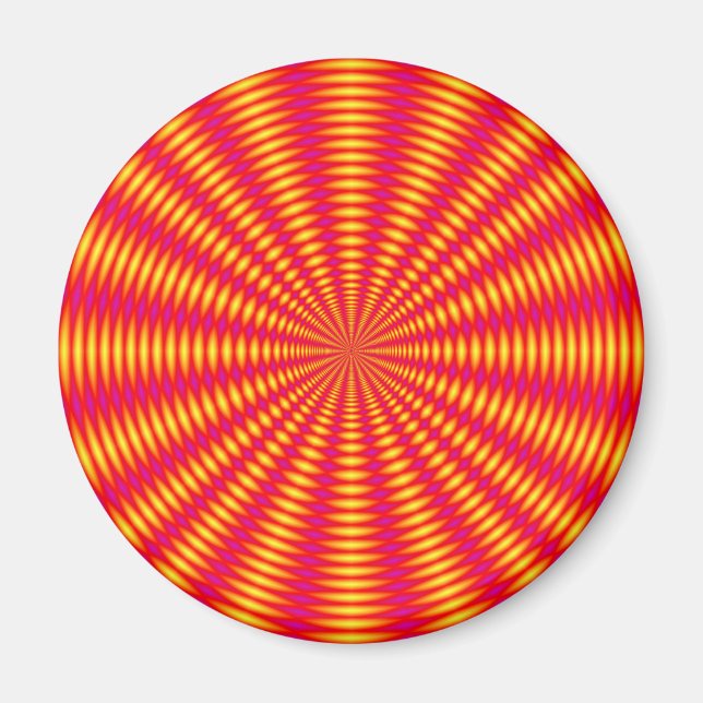 Optical illusion abstract design. magnet (Front)