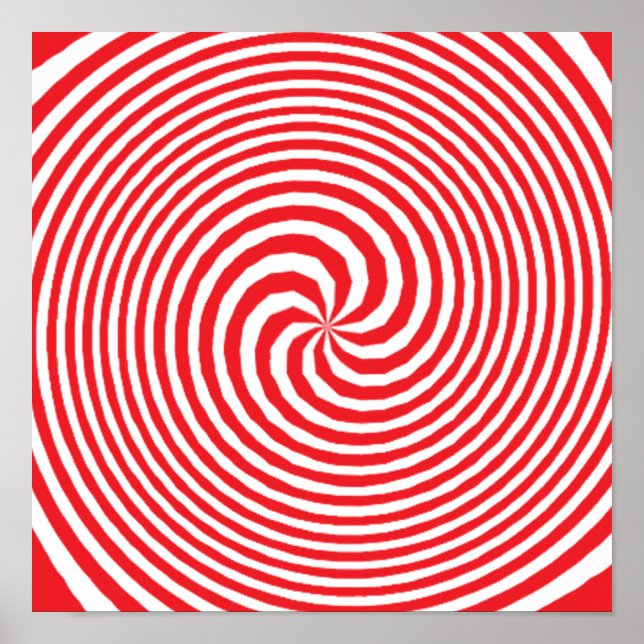 Optical Illusion Abstract Pattern Poster (Front)