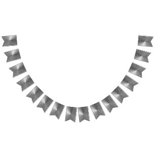 Optical Illusion Angle Gradient NOIR Silver/White Bunting