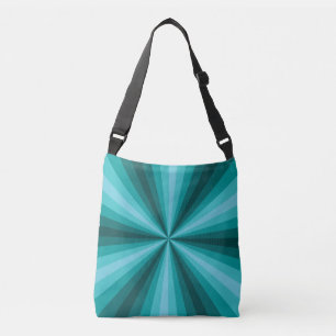 Optical Illusion Aqua All-Over-Print Bag