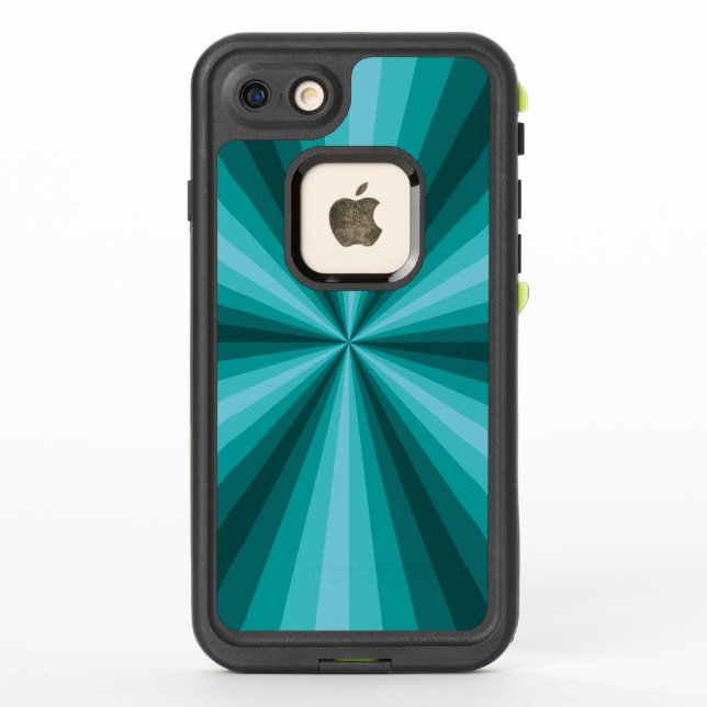 Optical Illusion Aqua Lifeproof Case (Back)