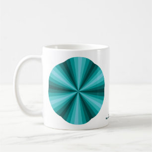 Optical Illusion Aqua Mug