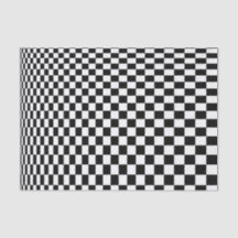 Optical Illusion Black and White Checkers