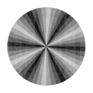 Optical Illusion Black Glass Cutting Board